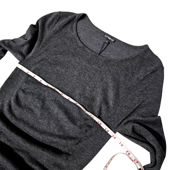 Express Rouching Long Sleeve Midi Dress - Size SP - Picture 8 of 10